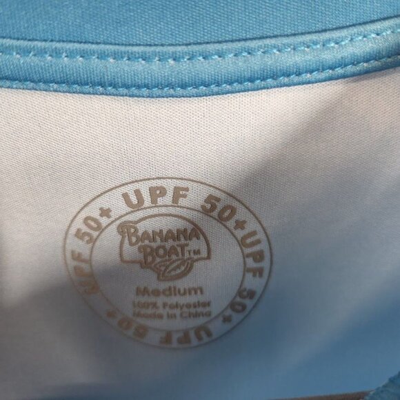 NWT Banana Boat Kids‎ UPF Long Sleeve Rash Guard Shirt Size Medium - Picture 6 of 8